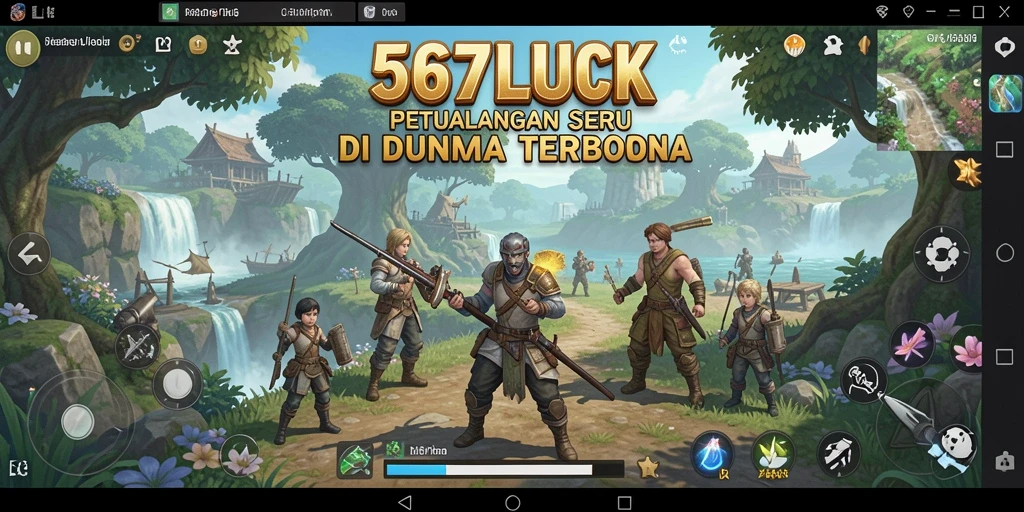 Screenshot gameplay 567LUCK menunjukkan petualangan mendebarkan.
