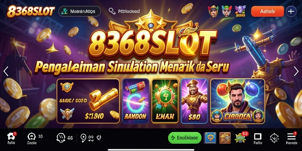 Tampilan gameplay mendebarkan di 8368SLOT dengan mesin slot yang bervariasi.