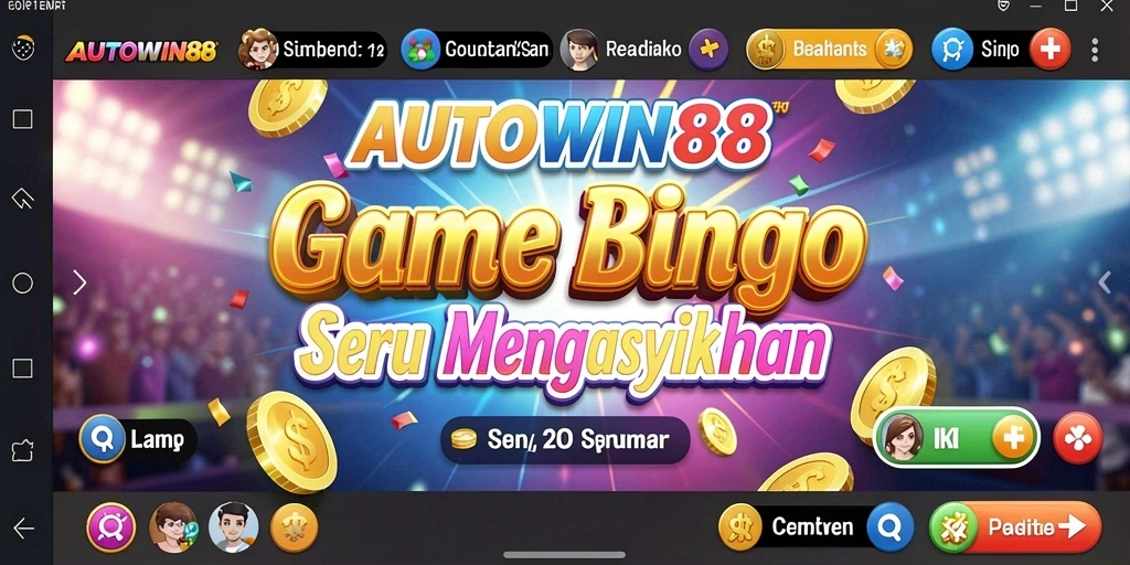 Screenshot gameplay AUTOWIN88 yang menunjukkan suasana Bingo yang seru.