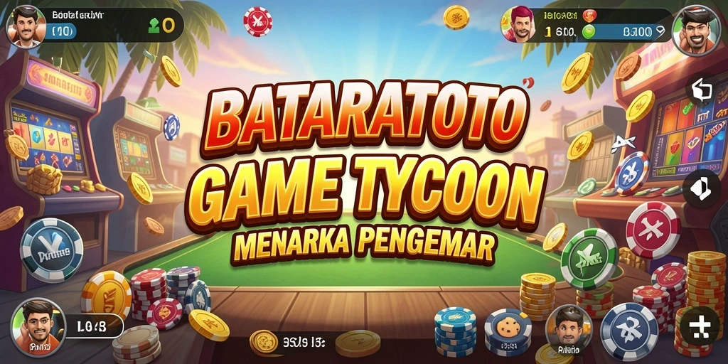 Tangkapan layar utama dari gameplay BATARATOTO yang menunjukkan keseruan bisnis Tycoon.