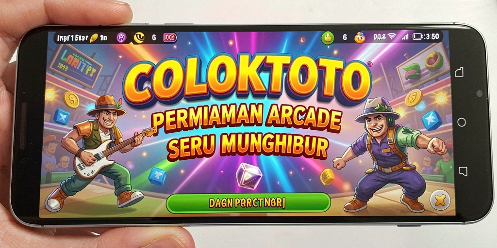 Screenshot COLOKTOTO menampilkan aksi seru dalam permainan Arcade.