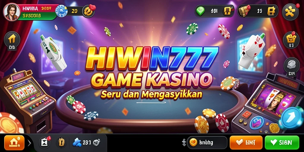 Tampilan menarik dari gameplay kasino HIWIN777 yang mengasyikkan.