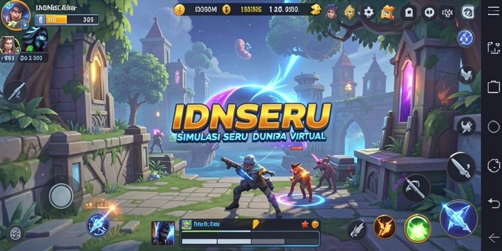 Tampilan gameplay seru dalam simulasi IDNSERU.
