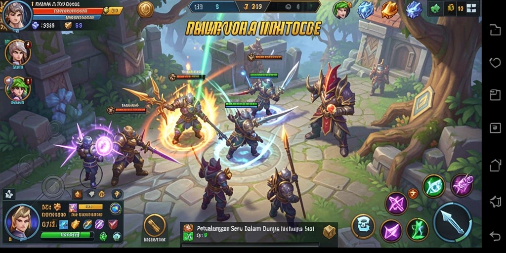 Screenshot gameplay IRAMATOGEL menunjukkan aksi seru dalam dunia MMORPG.