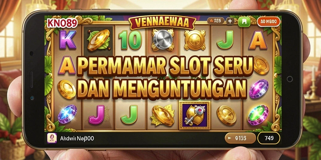 Screenshot KNO89 menampilkan gameplay slot yang seru dan penuh warna.