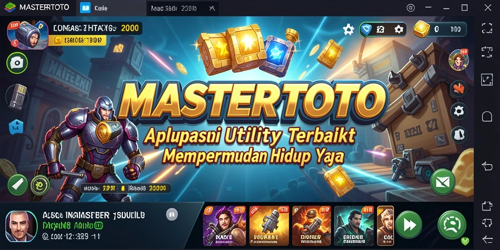 Tampilan antarmuka MASTERTOTO yang sederhana dan efektif.