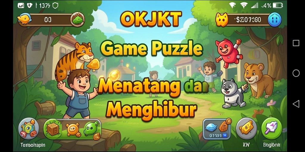 Gameplay seru puzzle OKJKT yang menantang pikiran.