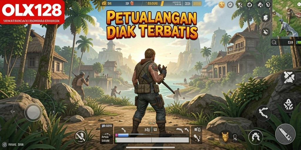 Tampilan gameplay OLX128 yang mengagumkan dalam dunia terbuka.