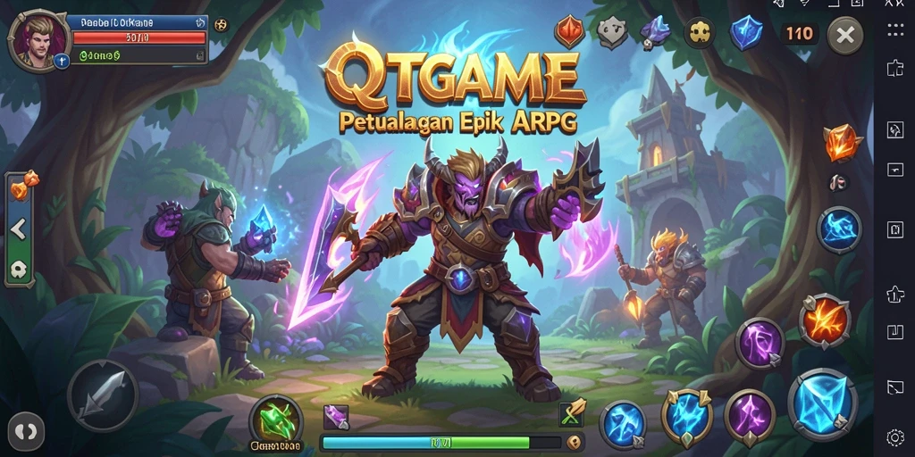 Tampilan aksi seru di dunia <strong>QTGAME</strong> yang penuh tantangan.