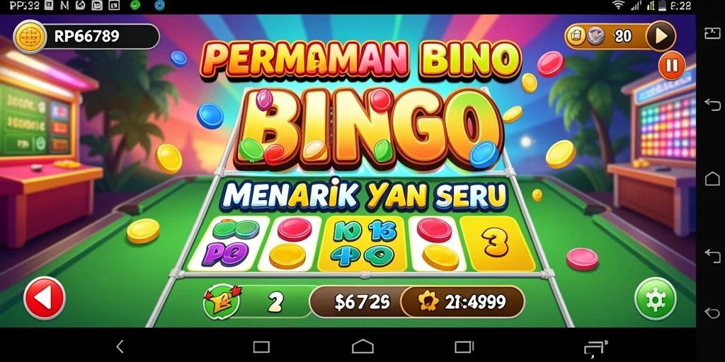 Tampilan permainan Bingo di RP6789 dengan interaksi yang seru.