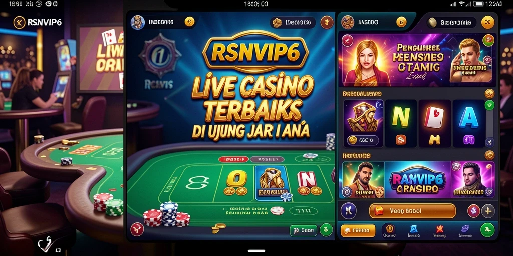 Tampilan gameplay RSNVIP6 yang mendebarkan dengan dealer profesional.