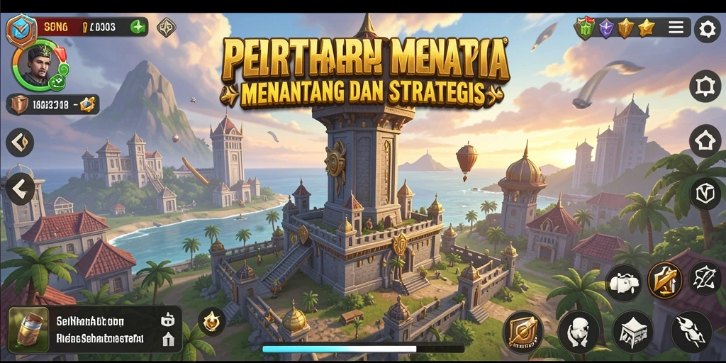 Tangkapan layar gameplay SPINHARTA menampilkan menara yang strategis melawan gelombang musuh.