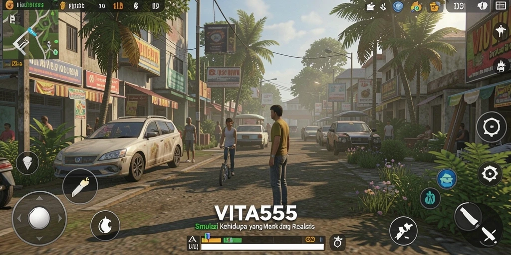 Tampilan gameplay VITA555 yang memukau dan realistis.