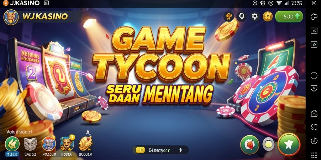 Screenshot gameplay WJKASINO yang menunjukkan keseruan permainan Tycoon.