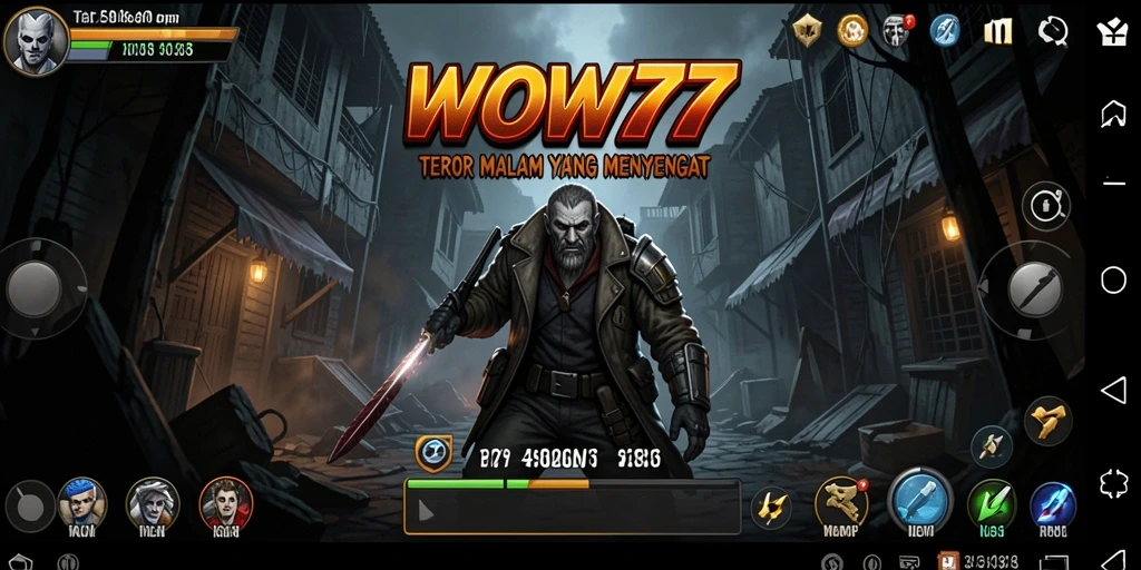 Tampilan gameplay WOW77 yang menegangkan dan menyeramkan.